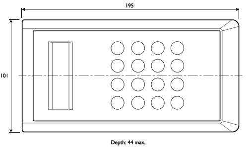 SY021 Portable Load Cell Readout Outline Drawing
