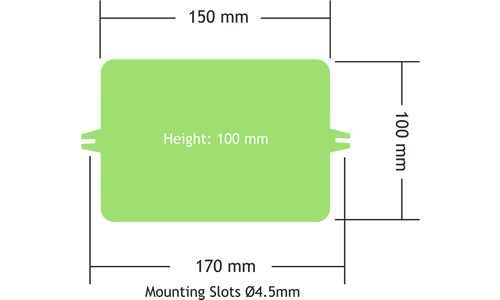 T24-PR1 Wireless Telemetry Printer Outline Drawing