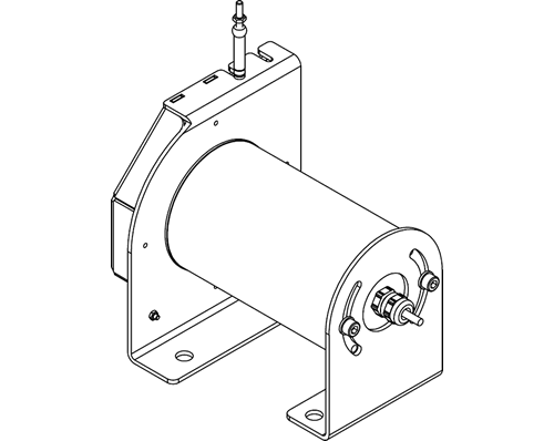 WS100M Waterproof Cable Extension Transducer 3D Outline